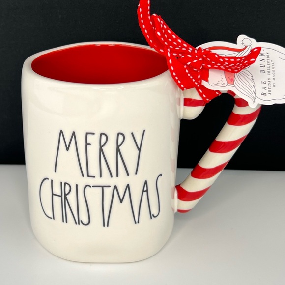 Rae Dunn - ‘Merry Christmas - Candy Cane’ ceramic mug. NWT - Picture 1 of 3